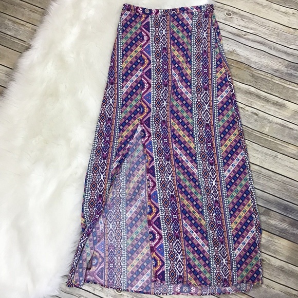 Flying Tomato Maxi Skirt Aztec Print - Picture 1 of 5
